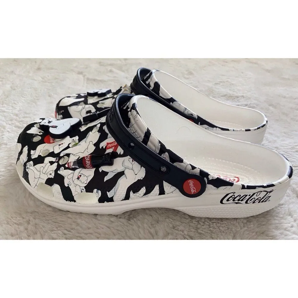 Crocs Coca-Cola Classic Polar Bear Clogs With Jibbitz 209314-100 Men’s Sz 13 NEW